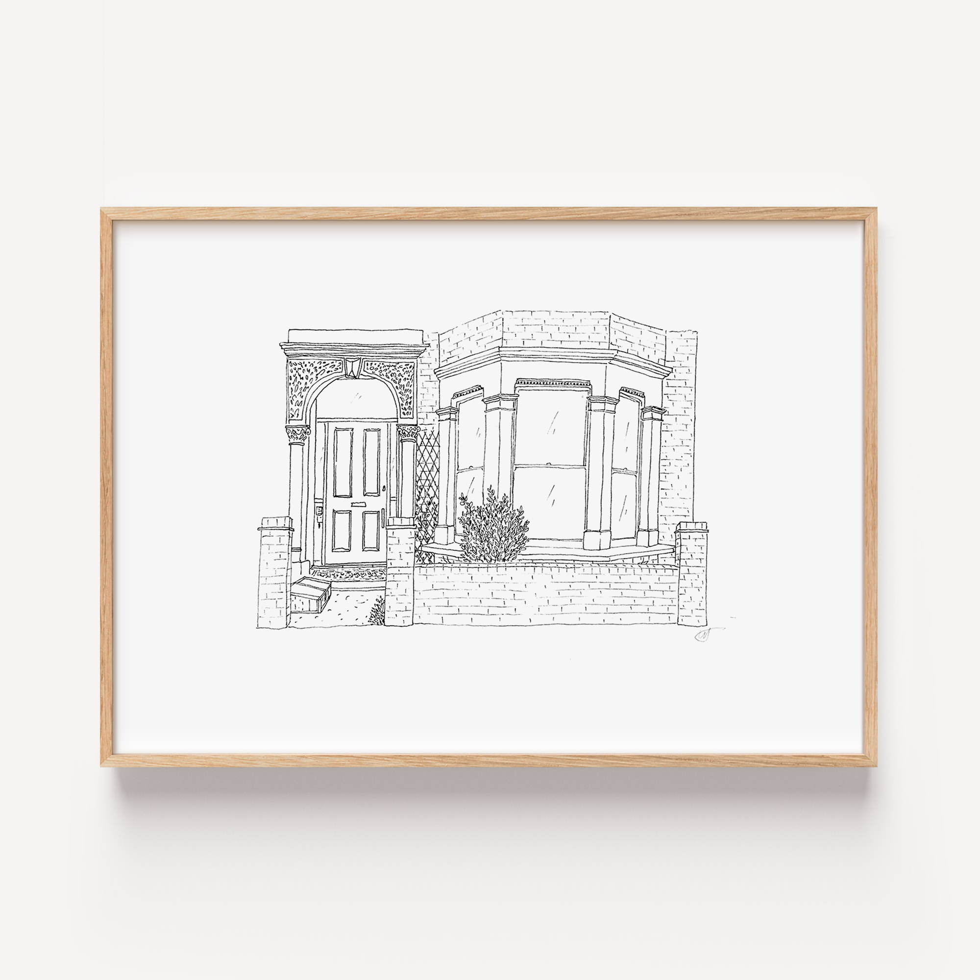 Wedding gift house portrait