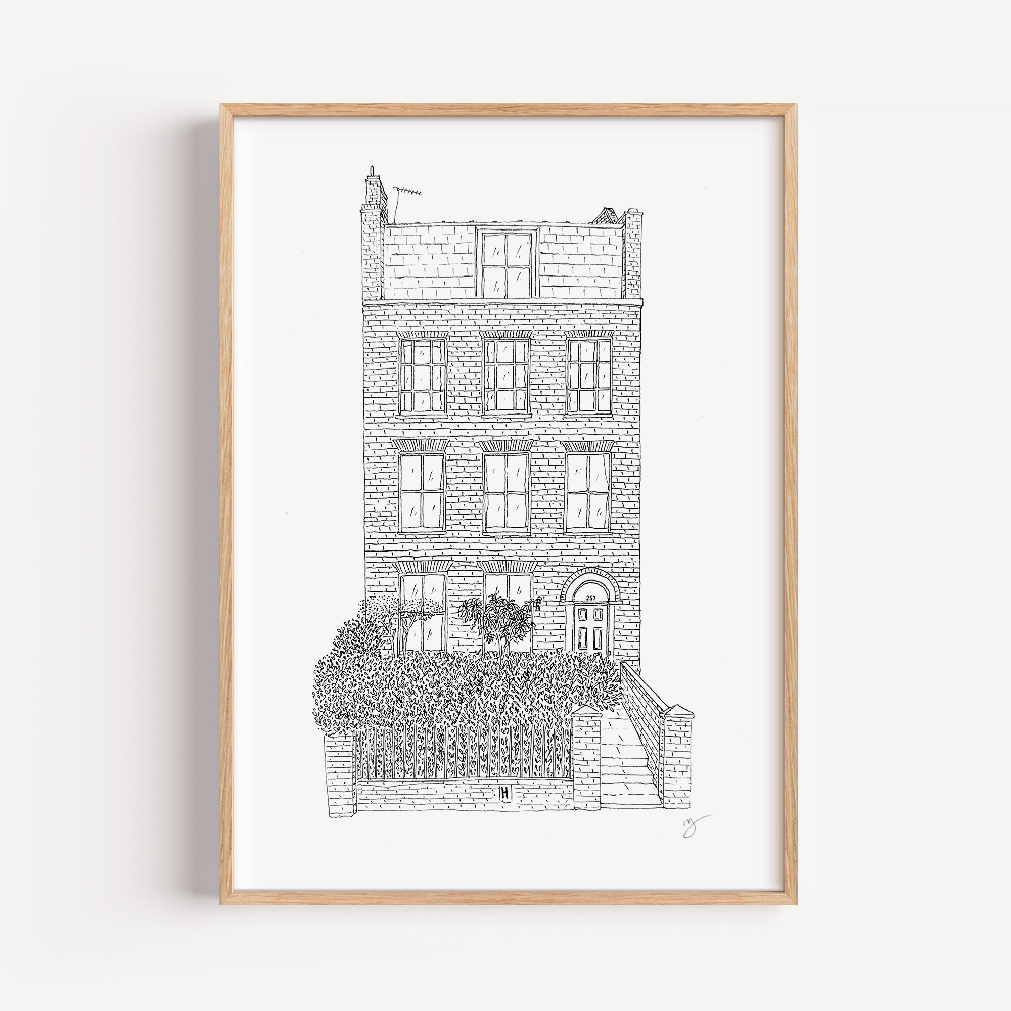 House portrait leaving gift
